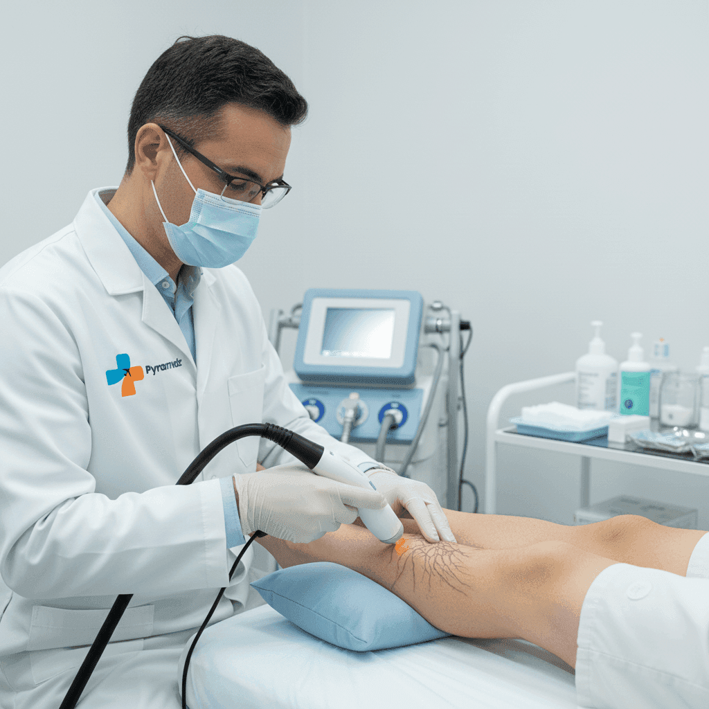 Laser/Radiofrequency Ablation of Varicose Vein Both Legs